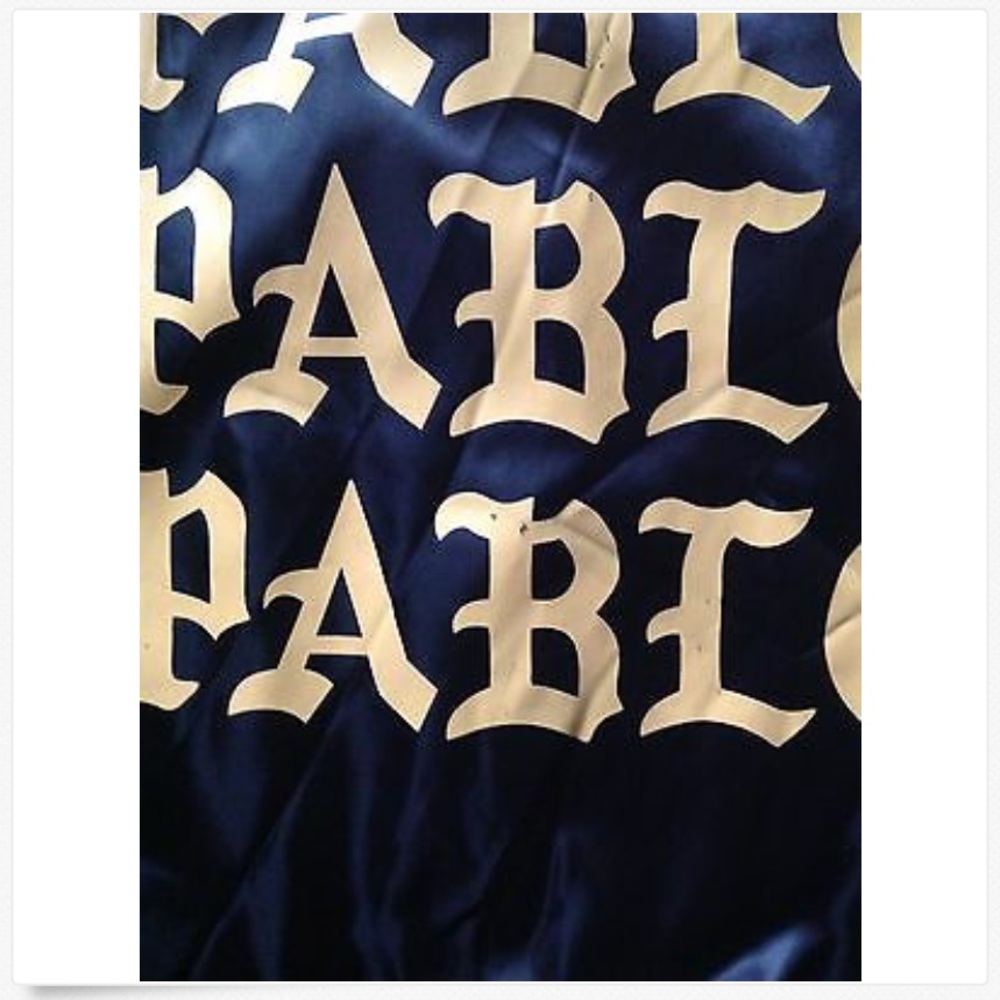 Kanye West The Life of Pablo Black Satin Bomber 2X - Picture 3 of 8